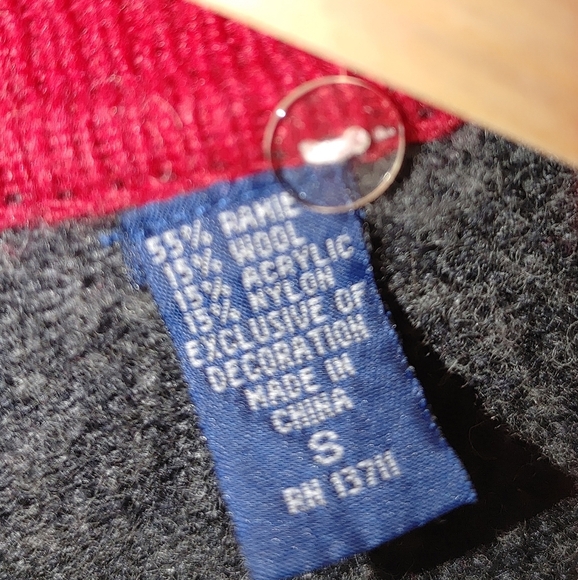 Karen Scott Not so Ugly Holiday Christmas‎ Sweater Cardigan Snowman Wool Gray S - Picture 8 of 8